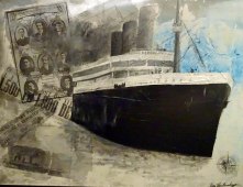 The Titanic ( Toner prints en acryl op Canvas )